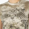 Das beige Madaillon-Hemd