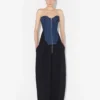 Das Bi-Material-Denim-Korsett Das Bi-Material-Denim-Korsett