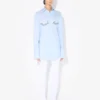 Das blaue Hemd mit Jean Paul Gaultier-Print Das blaue Hemd mit Jean Paul Gaultier-Print