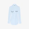 Das blaue Hemd mit Jean Paul Gaultier-Print Das blaue Hemd mit Jean Paul Gaultier-Print