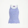 Das blaue Oberteil mit „Target“-Print