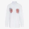 Das Hemd mit rotem „Blurry Roses“-Print Das Hemd mit rotem „Blurry Roses“-Print