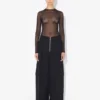 Das Jean Paul Gaultier Oberteil mit Flockdruck Das Jean Paul Gaultier Oberteil mit Flockdruck