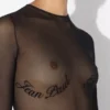 Das Jean Paul Gaultier Oberteil mit Flockdruck Das Jean Paul Gaultier Oberteil mit Flockdruck