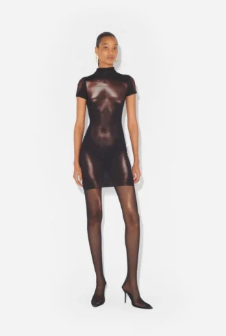 Das kurze bronzefarbene „Body Dust“-Kleid