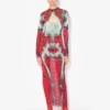 Das lange rote Squeletor-Kleid Das lange rote Squeletor-Kleid