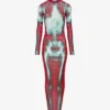 Das lange rote Squeletor-Kleid Das lange rote Squeletor-Kleid