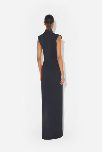 Das lange Strumpfhalter-Kleid