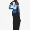 Das „Le Male“-Kleid mit langen Trägern