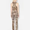 Die beige Madaillon-Hose Die beige Madaillon-Hose