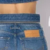 Die Denim-Jeans mit Gürtel Die Denim-Jeans mit Gürtel