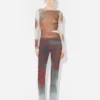 Die rote Blurry Roses Hose Die rote Blurry Roses Hose
