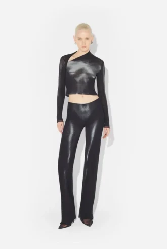 Die silberne „Body Dust“-Hose