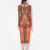 Neuauflage – das braune Midi-Kleid mit Punkten