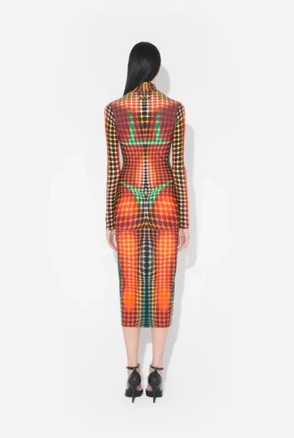 Neuauflage – das braune Midi-Kleid mit Punkten