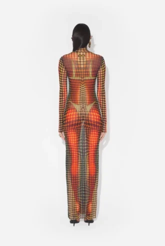 Neuauflage – das lange Kleid „Brown Dots“