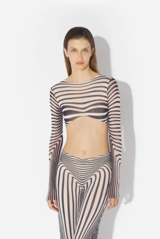 Neuauflage – das marineblaue Body Morph-Oberteil