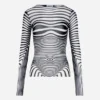 Neuauflage – das marineblaue Body Morph-Oberteil