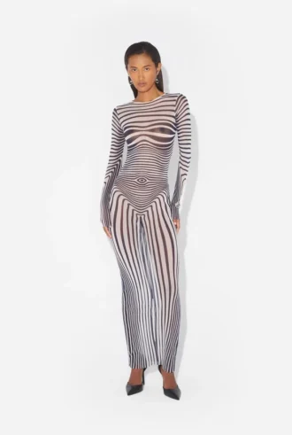 Re-Edition – das marineblaue Body Morph-Kleid