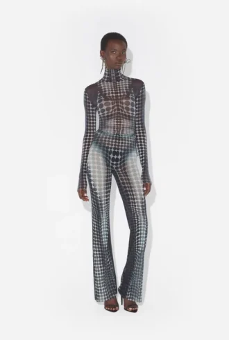 Re-Edition – die Hose mit schwarz-weißem Punktmuster